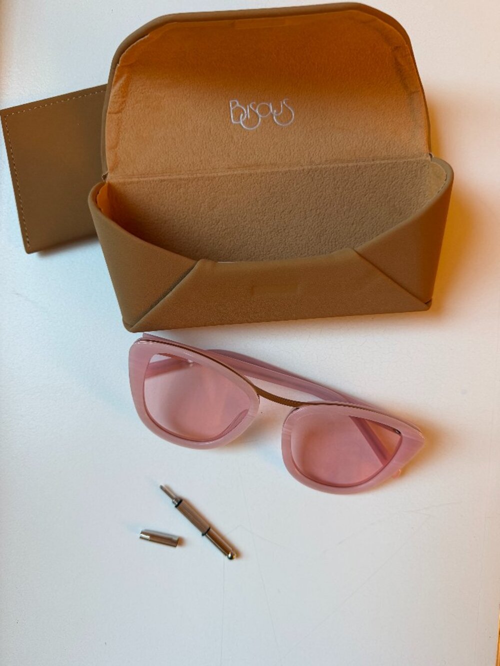 Bisous pink Headliners with limited edition pink lenses